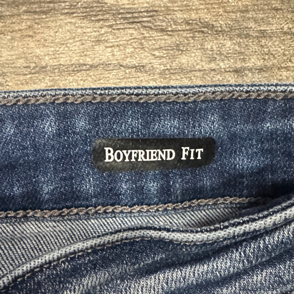 Judy Blue boyfriend fit distressed jeans dark wash size 5/27 - Picture 7 of 12